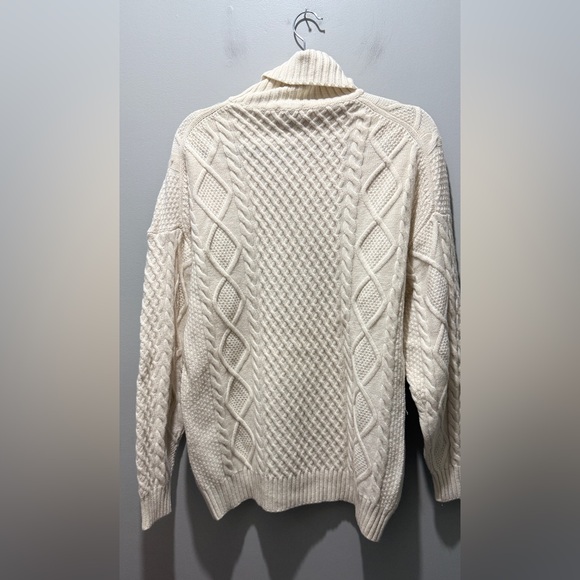 Aritzia Sunday Best Peggy Turtleneck Cable Knit - cream - Picture 3 of 5